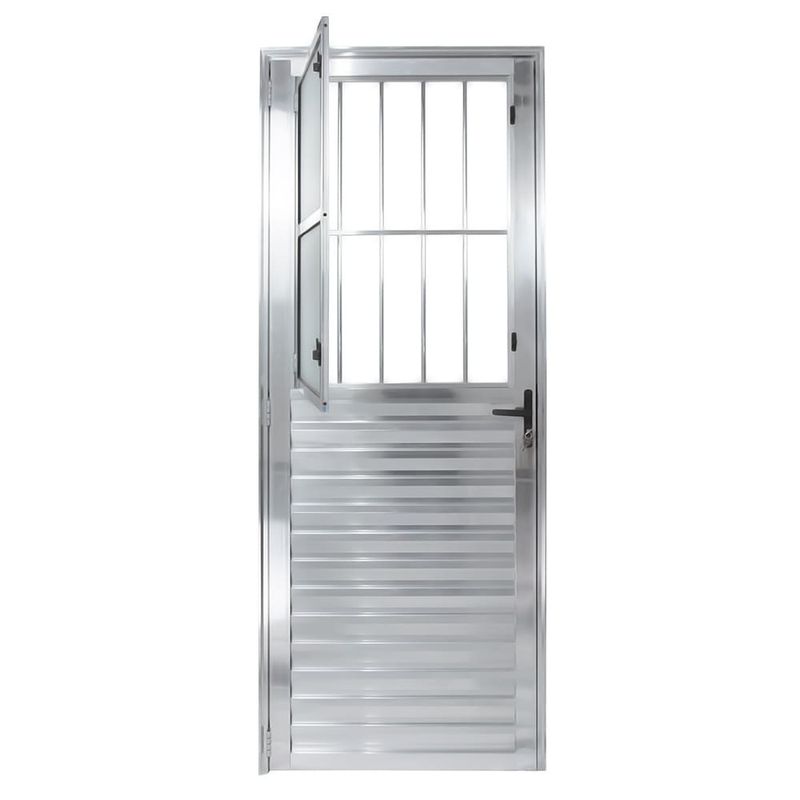 Porta-Postigo-Vidro-Boreal-Aluminio-Brilhante-Direito-210x80cm