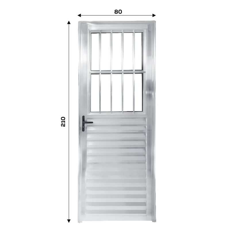 Porta-Postigo-Vidro-Boreal-Aluminio-Brilhante-Direito-210x80cm