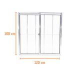 Janela-de-Correr-2-Folhas-com-Grade-Aluminio-Brilhante-100x120cm