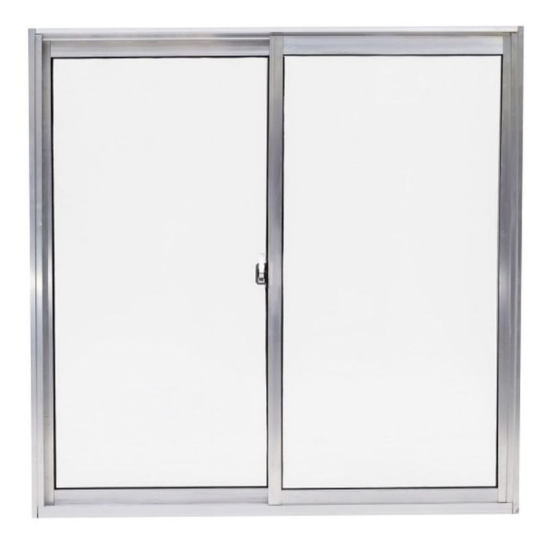 Janela-de-Correr-2-Folhas-sem-Grade-Aluminio-Brilhante-100x150cm