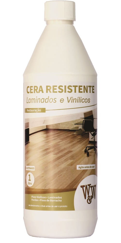 Cera Restauradora para Piso Laminado e Vinílico Acetinado 1L W&W