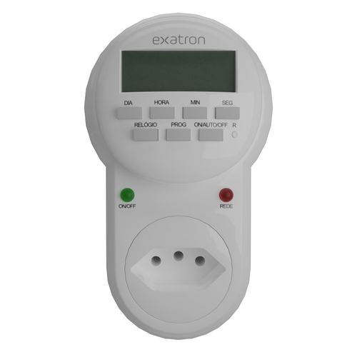 Temporizador Timer Digital Bivolt 18 Programações para Tomada TMD0BC