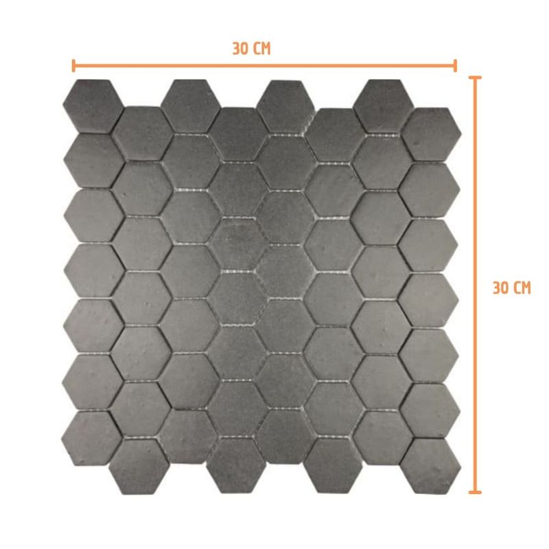 Pastilha-de-Porcelanato-Hexagonal-Eco989-Iron-Gray-Cinza-30x30cm