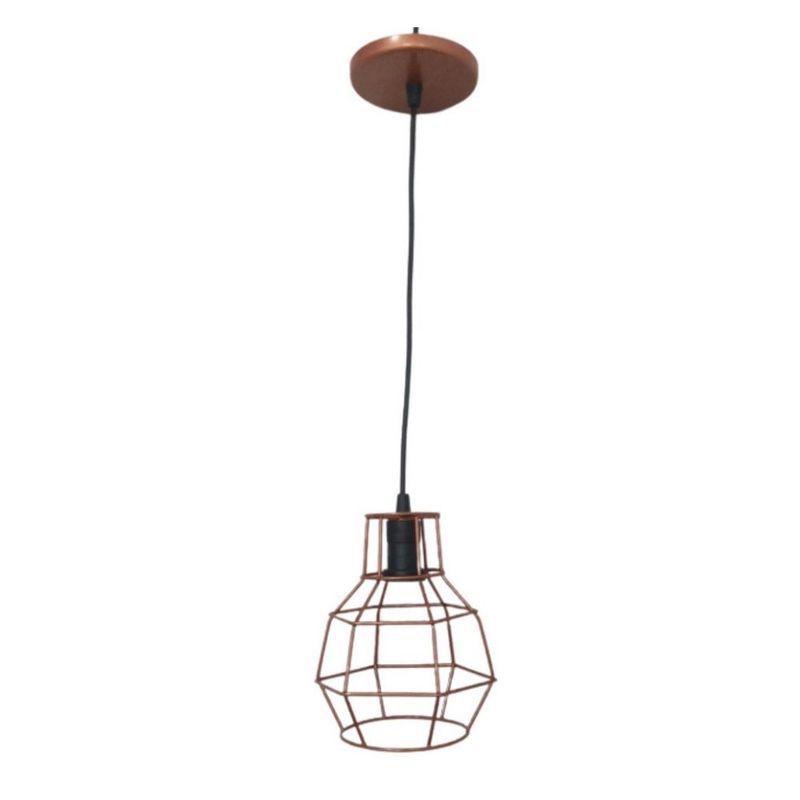 Pendente-Aramado-Industrial-em-Metal-Cobre-para-1-Lampada-E27