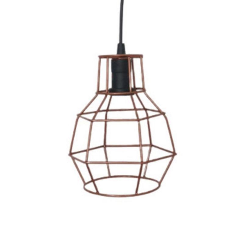 Pendente-Aramado-Industrial-em-Metal-Cobre-para-1-Lampada-E27