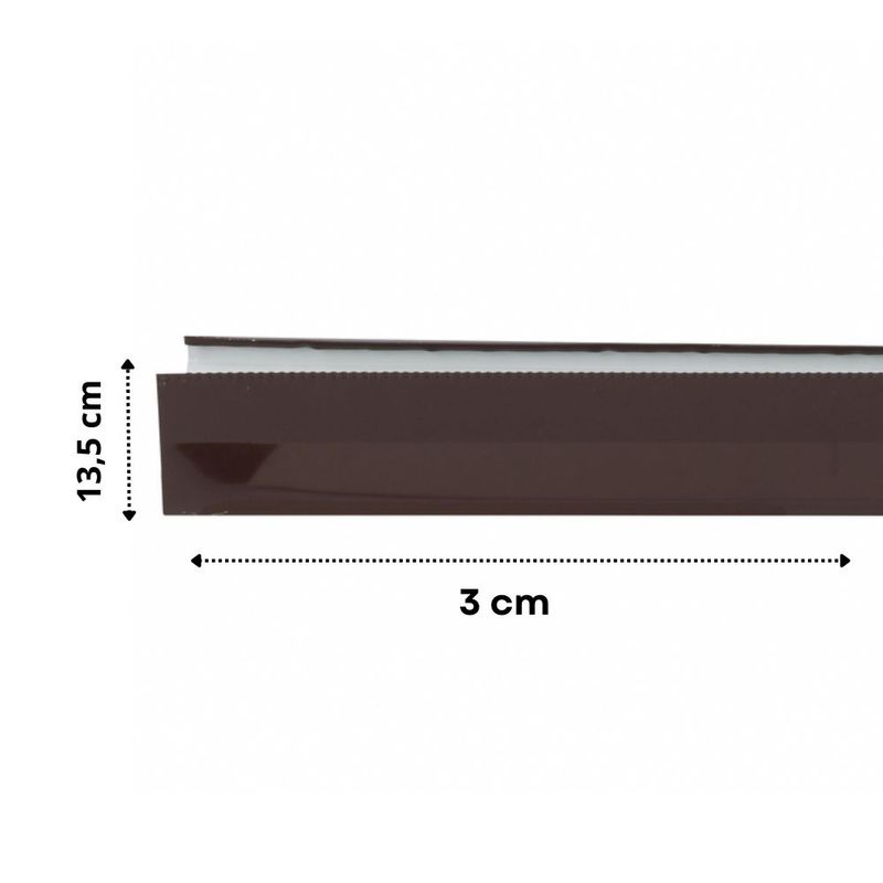 Calha-de-Aluminio-Marrom-3m-BellaCalha