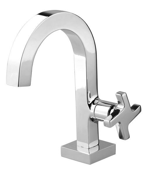 Torneira para Banheiro Mesa 1/4V Bica Baixa Cromado Zeta 6311 DN15