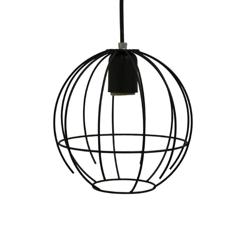 Pendente-Aramado-Ball-em-Metal-Preto-para-1-Lampada-E27