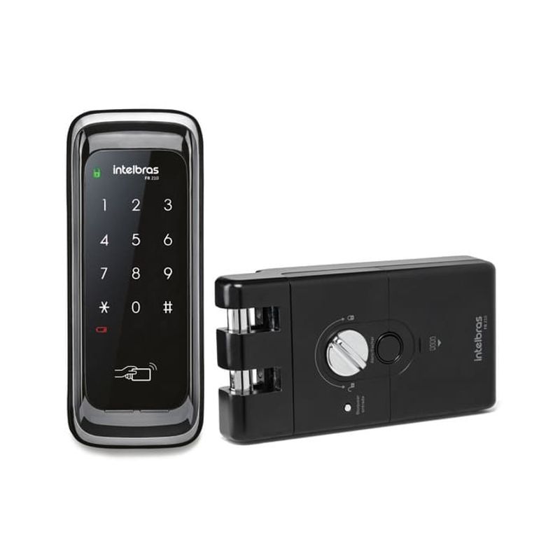 Fechadura-Digital-de-Sobrepor-com-Senha-e-Alarme-FR210-Preto