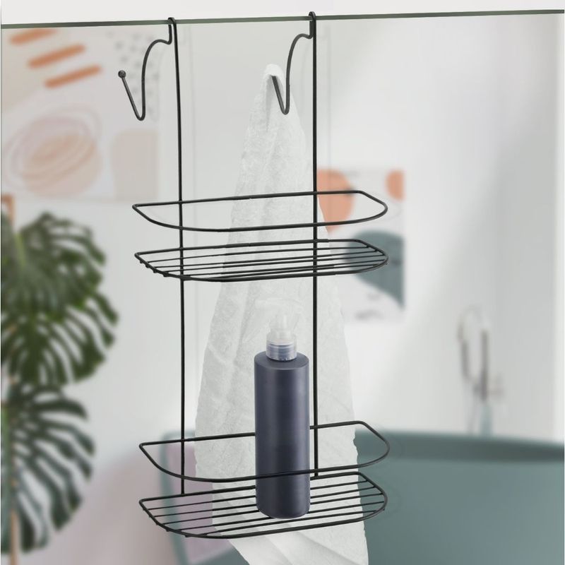 Porta-Shampoo-Duplo-para-Banheiro-445cm-Preto