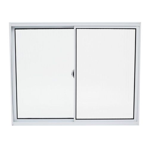 Janela de Correr 2 Folhas sem Grade Alumínio Branco 80x80cm