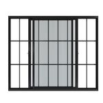 Janela-de-Correr-2-Folhas-com-Grade-Aluminio-Preto-100x150cm
