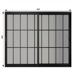 Janela-de-Correr-2-Folhas-com-Grade-Aluminio-Preto-100x150cm