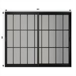 Janela-de-Correr-2-Folhas-com-Grade-Aluminio-Preto-80x80cm
