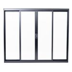Janela-de-Correr-4-Folhas-sem-Grade-Aluminio-Preto-100x200cm
