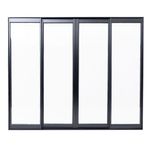 Janela-de-Correr-4-Folhas-sem-Grade-Aluminio-Preto-100x200cm