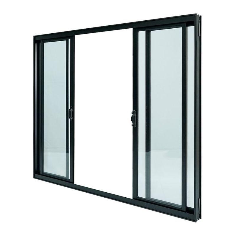 Janela-de-Correr-4-Folhas-sem-Grade-Aluminio-Preto-100x200cm