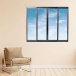 Janela-de-Correr-4-Folhas-sem-Grade-Aluminio-Preto-100x200cm