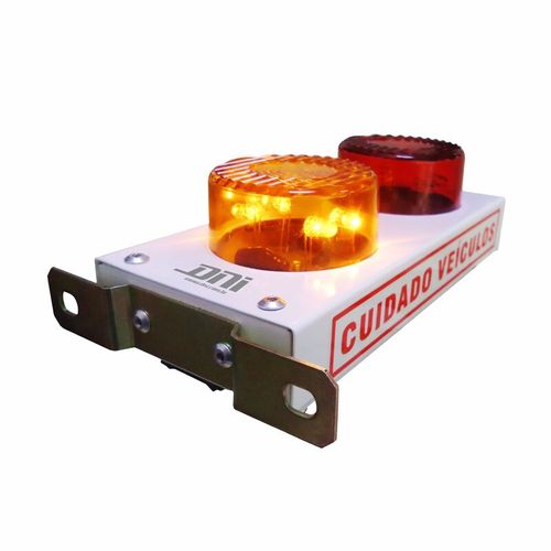 Mini Sinalizador com Led e Bip Sonoro para Garagem Bivolt 127-220v