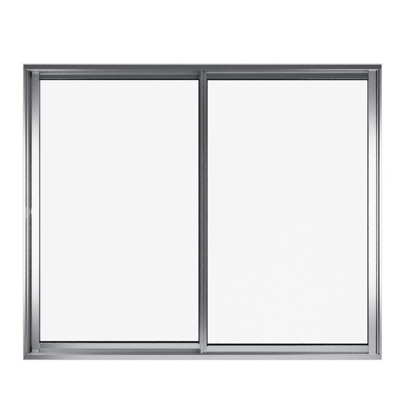 Janela-de-Correr-2-Folhas-sem-Grade-Aluminio-Brilhante-80x80cm