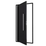 Porta-Pivotante-Aluminio-Preto-com-Puxador-Esquerdo-210x100cm