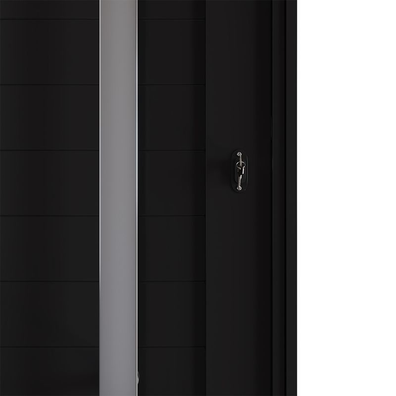 Porta-Pivotante-Aluminio-Preto-com-Puxador-Esquerdo-210x100cm