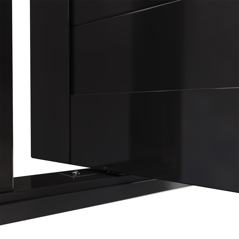 Porta-Pivotante-Aluminio-Preto-com-Puxador-Esquerdo-210x100cm