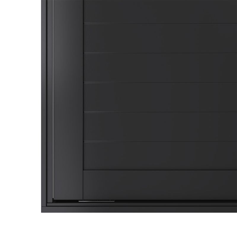 Porta-Pivotante-Aluminio-Preto-com-Puxador-Esquerdo-210x100cm