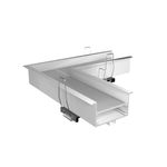 Joelho-Embutir-Perfil-50mm-Parede-Parede-em-Aluminio-Branco
