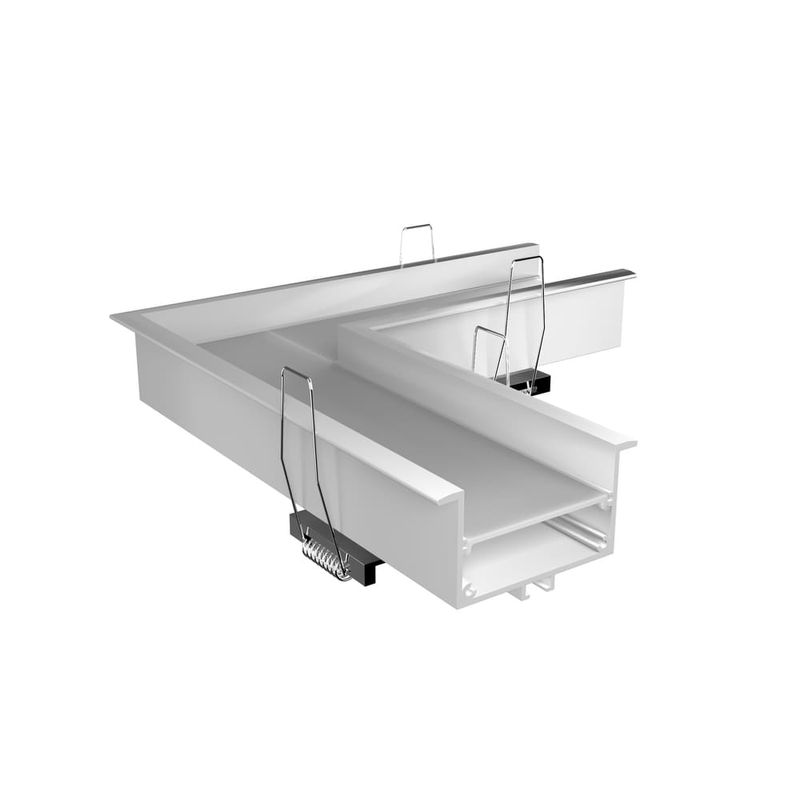 Joelho-Embutir-Perfil-50mm-Parede-Parede-em-Aluminio-Branco