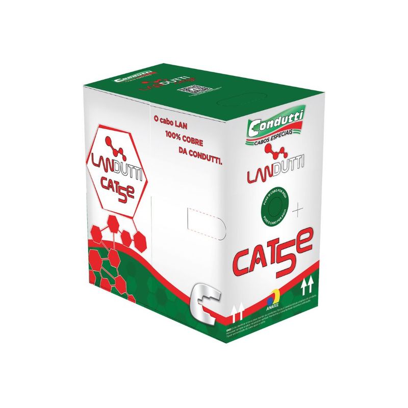 Cabo-de-Rede-UTP-CAT5E-4Px24AWG-100MHz-CMX-Branco-Condutti-Caixa-305m