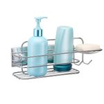 Porta-Shampoo-com-Saboneteira-para-Banheiro-30x10cm-Cromado