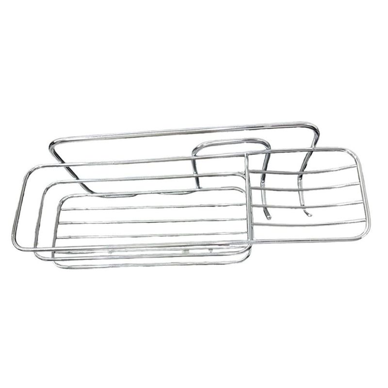 Porta-Shampoo-com-Saboneteira-para-Banheiro-30x10cm-Cromado