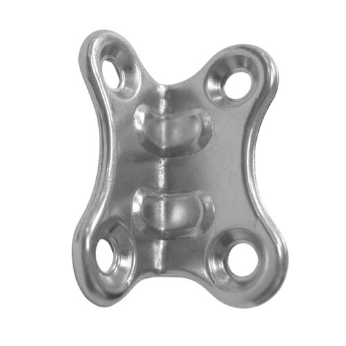 Cantoneira para Fixação 04 Furos 44mm Zincada 04 Peças