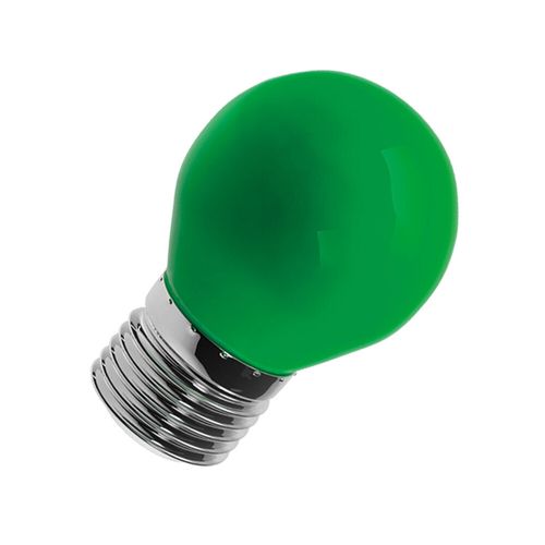 Lâmpada de LED Bolinha Color Bulbo G45 1W E27 Luz Verde