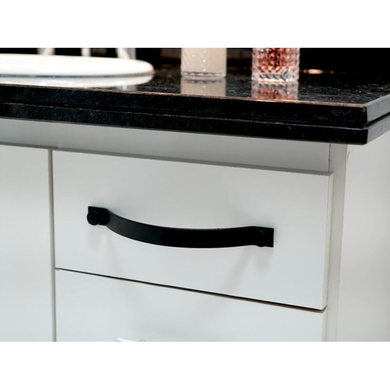 Puxador-Alca-Flat-240mm-Aluminio-Preto