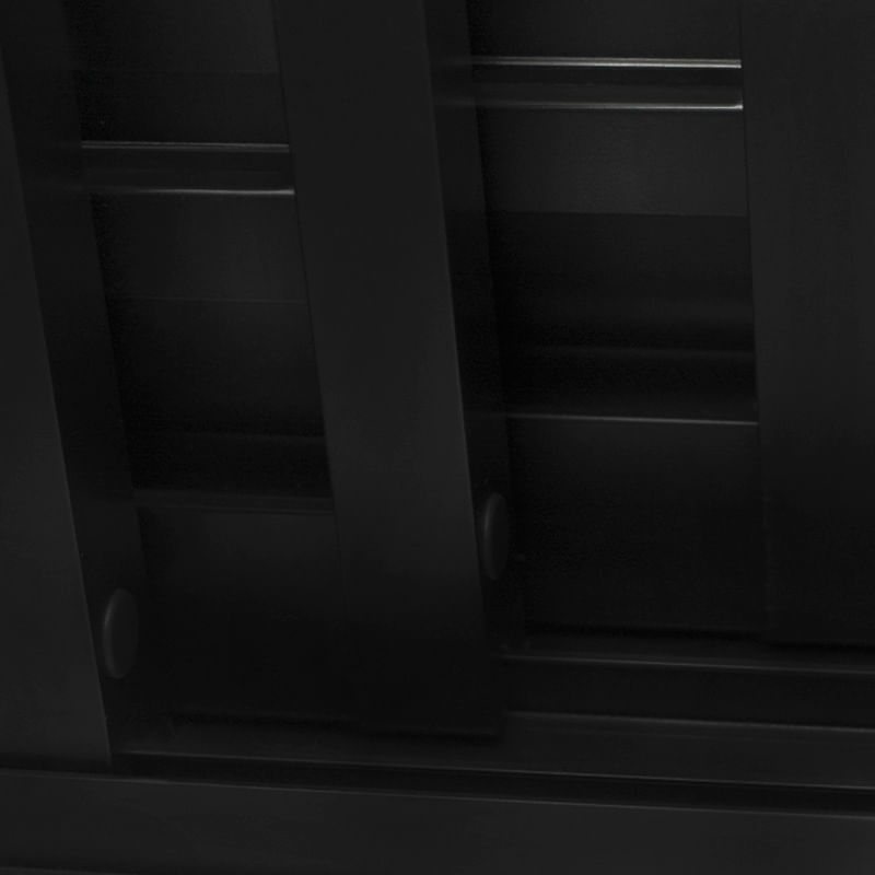 Porta-Balcao-Veneziana-3-Folhas-Vidro-Liso-Aluminio-Preto-210x150cm