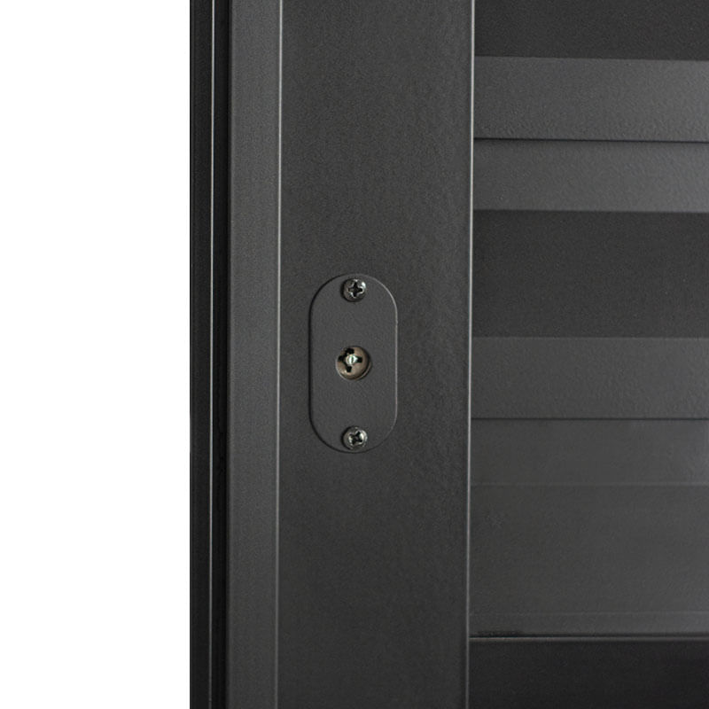 Porta-Balcao-Veneziana-3-Folhas-Vidro-Liso-Aluminio-Preto-210x150cm