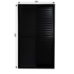 Porta-Balcao-Veneziana-3-Folhas-Vidro-Liso-Aluminio-Preto-210x150cm
