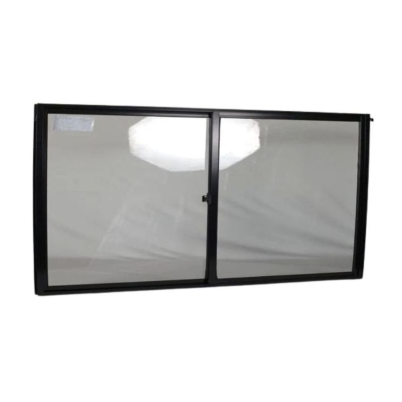 Janela-de-Correr-2-Folhas-sem-Grade-Aluminio-Preto-100x100cm