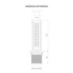 Torre-de-Tomada-Embutir-2-Modulos-e-1-Entrada-USB-com-cabo-de-15m