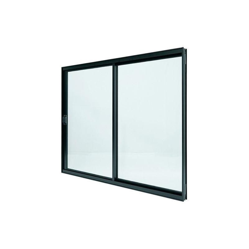 Janela-de-Correr-2-Folhas-sem-Grade-Aluminio-Preto-100x120cm