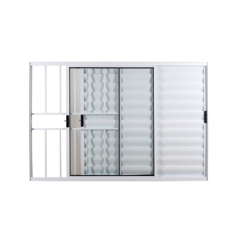 Veneziana-3-Folhas-com-Grade-Aluminio-Branco-100x100cm