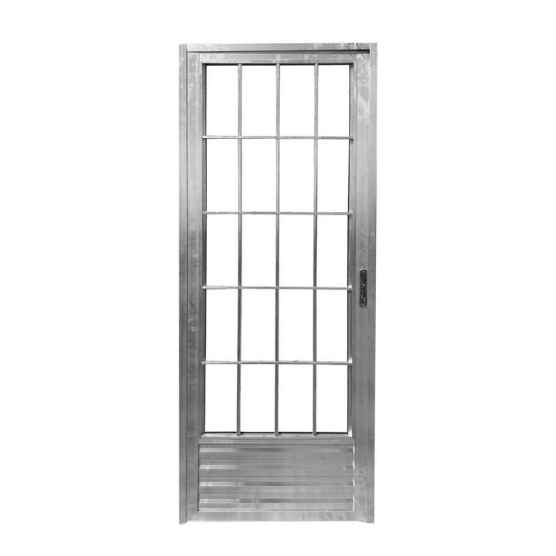 Porta-Palito-Aluminio-Brilhante-Natural-Vidro-Liso-Direito-210x80cm
