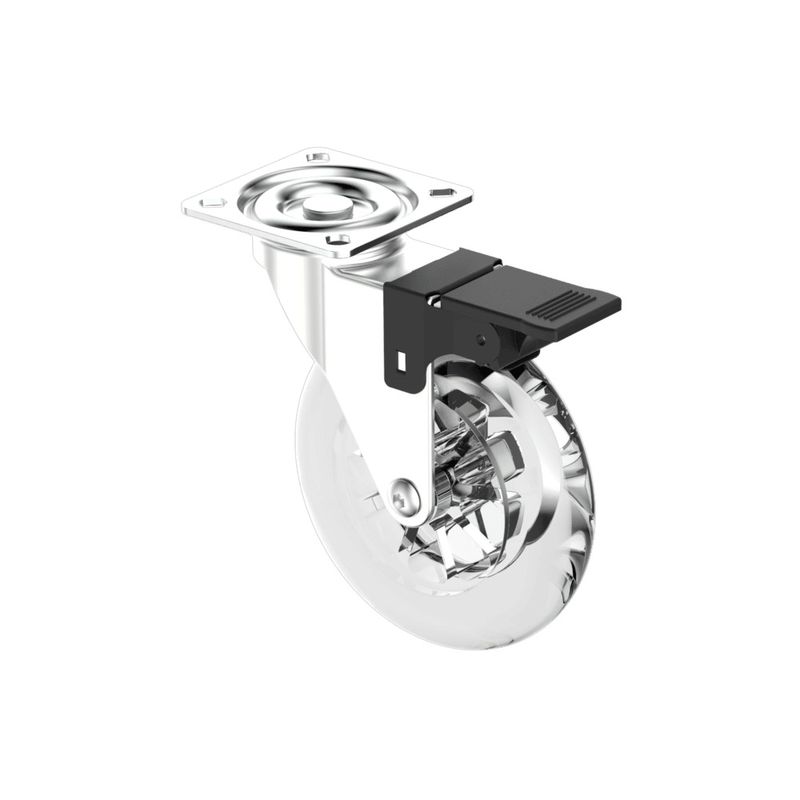 Rodizio-Transparente-Chapa-Giratoria-100mm-com-Freio-Ate-65Kg-Niquel