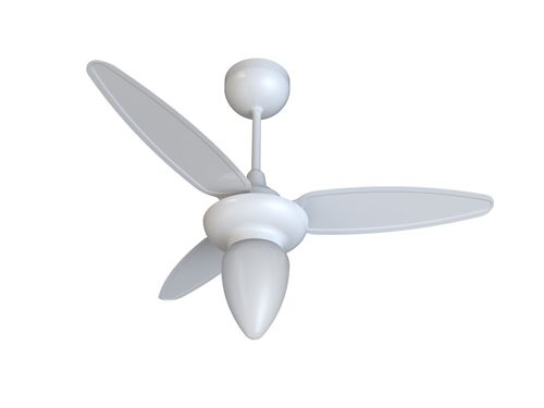 Ventilador de Teto Wind Branco 1 Lâmpada E27 Controle Remoto Bivolt