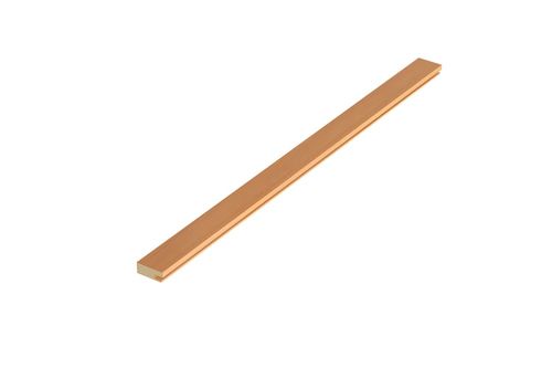 Acabamento Ripado Fêmea MDF Resistente à Umidade Peroba Rosa 270cm