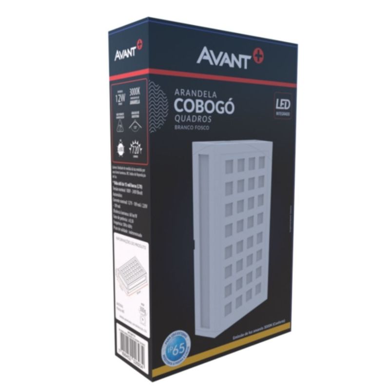Arandela-de-Led-Cobogo-Quadros-Branca-IP65-12w-Luz-Amarela-720-lumens