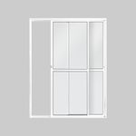 Porta-de-Correr-2-Folhas-Vidro-Liso-Aluminio-Branco-210x160cm