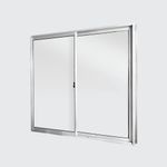 Janela-de-Correr-2-Folhas-sem-Grade-Aluminio-Brilhante-100x100cm